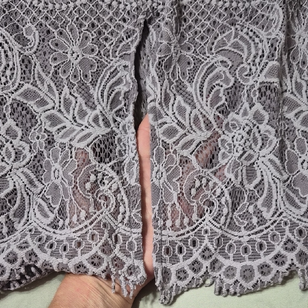 Maurices Lavender Lace Blouse - Picture 6 of 9